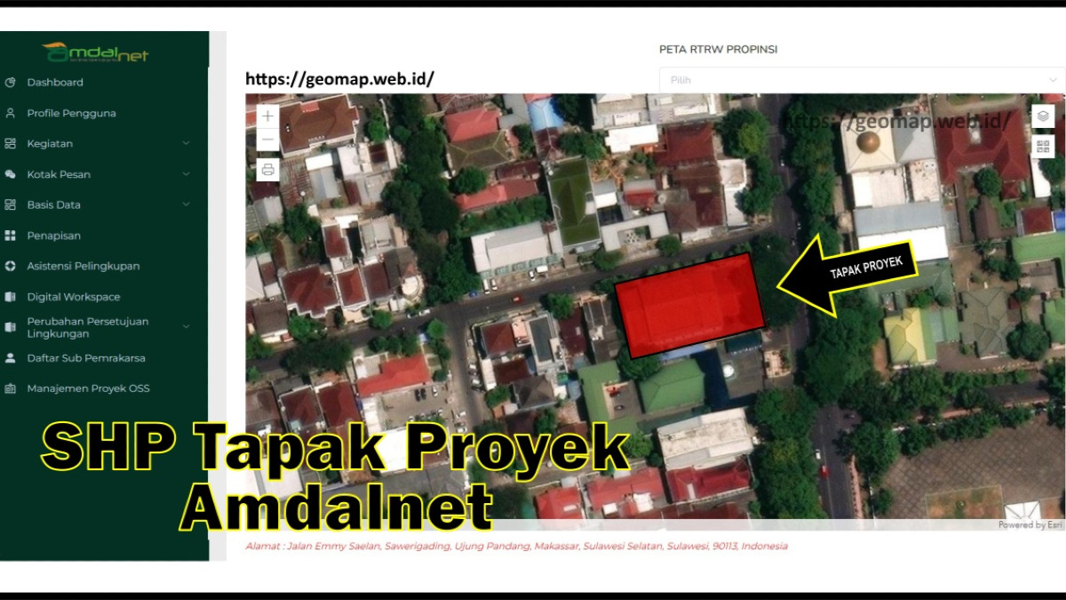 Jasa Pembuatan SHP Peta Tapak Proyek Amdalnet